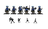 マッシュ・アップ・ブロック: ミニフィギュアの砂モード国際連合軍と武器とアーマーの積み木 6ピース用 [並行輸入品]