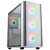 Cooler Master 背面コネクターマザーボード対応140mmトリプルファン搭載ミドルタワーPCケース MasterBox 600 White [ MB600-WGNN-S00 ]