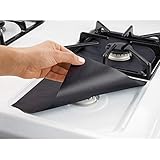 8X Stove Liner Cover 0.2mm Double Thickness Burner Covers Square Gas Range Protectors