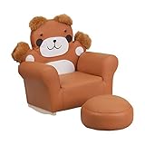 Offex OF-HR-31-GG Kids Bear Rocker Chair and Footrest [並行輸入品]
