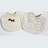 【スタイ２枚セット】ベージュ犬ちゃん