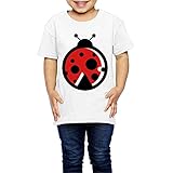 クール ボーイとガール レディバグ デザイン Ｔシャツ 体に合う White Size 4 Toddler