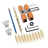 P Prettyia 治具キット　9.5mm 斜め口 穴あけガイド　調整可能　ダブルポケットホールソー ドリルガイド