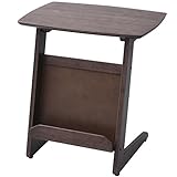 山善(YAMAZEN) サイドテーブル 幅55×奥行41×高さ59cm ウォルナット ST-5540(WL)