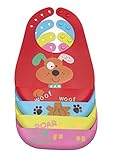 Silicone Baby Feeding Bucket Bib, catches food. (red) by Buttercup & Snuffles
