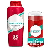 オールドスパイス ピュアスポーツ デオドラント 85g ボディウォッシュ 532ml 各1本セット プレゼント 学生 父の日 父 体臭 消臭 pure sport スティック ピュア