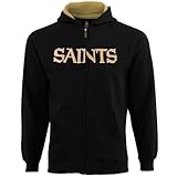 リーボックNFL新しいOrleansキッズフルZipパーカーセーターLarge ( 7 )