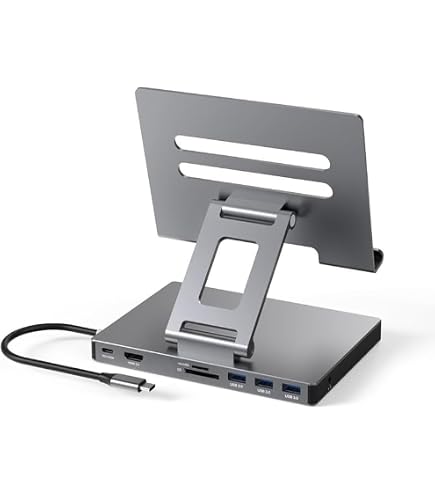 Amazon | iPad Pro USB C ハブ スタンド、iPad Pro M4 M2 13 12.9 9-in