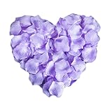 人工花バラの花びらバレンタイン結婚祝い記念日の装飾-ライトパープル
