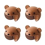 Demiawaking 可愛いコーナークッション 4個セット コーナーパッド コーナープロテクター アニマル 赤ちゃん子供キッズへの安全対策 (クマ)