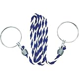 TRUSCO(トラスコ中山) コーン用ロープ 標識 青×白 12mmX2m TCC-32 安全コーン用オプション