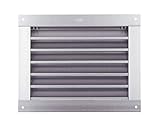 角型ガラリ（水切なし） ステンレス網付シルバー SAG-250x300　　新協和