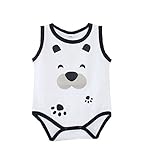 エルフ ベビー(Fairy Baby)楽しい夏のベビー着ぐるみロンパース ボディスーツ 犬模様 90