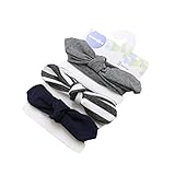 【Nelson- JP 】★新品登場★ヘアバンド ベビー 新生児 赤ちゃん ヘッドバンド 髪飾り 3点セット コットンリボン ヘアアクセ ヘアアクセサリー 出産祝い 髪飾り リボン カチューシャ おし