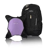 Obersee Bern Diaper Bag Backpack with Detachable Cooler, Black/Purple by Obersee