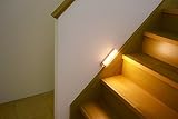 LEDセンサーライト 室内 物置 などの明かり取りに 乾電池式LED屋内センサーライト ウォールタイプ ベージュ 電球色