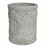 アンティークポット ホワイトガーデン シリンダー 外径22cm ／植木鉢