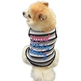 ペット服 夏 かわいい 子犬服 猫服 ペット ベスト Tシャツ アパレル 洋服 小型犬 お出掛け ドッグウェア　 (M, ブラック)