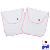 ★日本製★ガーゼ汗取りパッド２枚組(ピンク・いちご)　綿100％ 　大きさ35×20cm