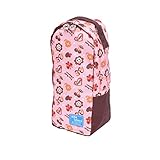 テブランド・シューズポッケ/ブラウン・オレンジプリント