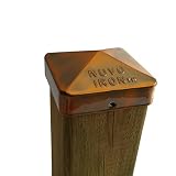 Nuvo Iron 3.5" x 3.5" Eazy Cap (for Posts with Rounded Corners) - Copper Plated [並行輸入品]