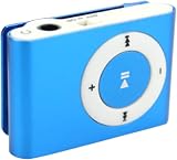 メタルミニクリップMp3プレーヤースポーツデジタルミュージックサポートTfカードMp3プレーヤーUsb2.0 3.5Mmヘッドフォンジャック付き（青）