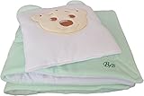 BlueberryShop Warm Velour with Pillow Swaddle Wrap Blanket Sleeping Bag for Newborn, baby shower GIF
