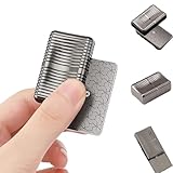 EDC おもちゃ 磁力玩具 マジックフィジェット メタルプッシュトイ 暇つぶしグッズ フィジェットスライド ストレス解消 ストレス軽減 プッシュカードゲーム フィジェットトイ 対象年齢14歳以上 (EDC石鹸 ダークブラウン)