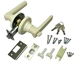 日中製作所 取替レバーハンドル鍵付間仕切 NP222-ML-Wホワイト