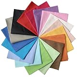 17枚 無地 ハギレ 布セット パッチワーク 布地 綿 カットクロス DIY 手芸 ハンドメイド用品 17色セット 30×30cm