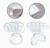 HBLIFE 家具 コーナーガード 20個セット（L型10個/丸型10個） 透明 柔らかめ 赤ちゃん／子供／年配の方ケガ防止 両面テープ付き