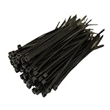 100 xブラックケーブルタイ100 mm x 2.5 MM Zip Tie Basesすべてのサイズbyすべて貿易Direct