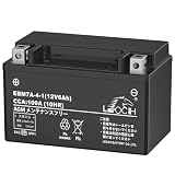 LEOCH 12V 6Ah バイク用バッテリー EBM7A-4-I AGM メンテナンスフリー YTX7A-BS互換 アドレスV125 GSX400インパルス バンディット250V