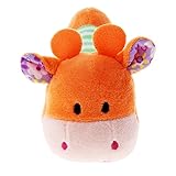 IPOTCH 赤ちゃん　ガラガラ　ぬいぐるみ　玩具　 揺れ　ベルラトル　布　柔らかい　全８種類 - オレンジ