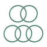 uxcell フッ素ゴムOリング FKMシールガスケット 機械配管用 外径25mm 内径22mm 幅1.5mm グリーン 5個入り
