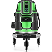 Amazon | レーザー墨出し器 5ライン 水平器レーザー グリーン