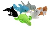 Plush Sea Life Animal Assortment Toy For Kids! Pack Of 6 [並行輸入品]