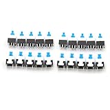 6ピンセルフロックスイッチボタ ボタンスイッチ セルフロックピン プッシュボタン 8 x 8mmサイズ 20個 Homefunny