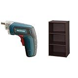 『電動ドライバー 充電式 RD110-G グリーン』と『カラーBOXモジュールBOX3段 幅36.6x奥行29.0x高さ73.2 ブラウンオークMDB-3』のセット