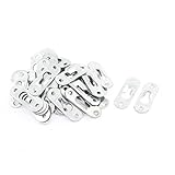 uxcell Glass Mirror Picture 4mm Mounting Hole Hanging Plate Bracket 50 Pcs [並行輸入品]