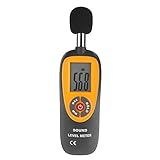 volflashy 騒音計 サウンド レベル メーター HT-90A ポータブル デジタル LCD ミニ ノイズ テスター 35-130dB デシベル モニター 検出器 ノイズ 測定
