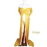 Lovelbaby　綿100%　マタママ　 プレママ　臨月妊婦写真用　　素晴らしい　　ワンピース　　ロングスカート (イエロー2)