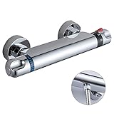 Interlink 浴室用混合栓 壁付サーモスタット水栓 水漏れなし 高品質シャワー 水栓 2年保証