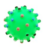 サウンドボール　面白いペット用品　ペットボール　ペットおもちゃ　グリーン　シリコーン