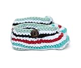 Finn + Emma Organic Cotton Baby Boy Booties-Sailor Stripe (0-6m) by Finn + Emma