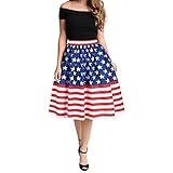 Mokaoメンズアメリカ国旗スカートガールUSA Independence Day Stars and Stripesミニキュートドレス US サイズ: L カラー: ホワイト