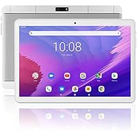 Meize 10.1インチAndroid 9.0タブレット 3G電話タブレット WiFiモデル 2GB RAM+ 32GB ROM デュアルSimカード 2MP + 5MPデュアルカメラ クアッドコアプロセッサ 1280x800 IPS HDディスプレイ マイクロHDMI GPS FM(銀)