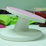 Prawey（TM） ケーキスイベルベベルケーキSugarcraftターンテーブルデコレーションがプラットフォームターンテーブルベーキングツールIC872402スタンドリボルビング360度プレート