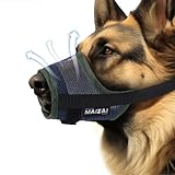 NyyGlykys 犬 口輪 犬用マズル 無駄吠え防止グッズ 家具噛み防止 拾い食い防止 傷舐め防止 犬用マズル 通気 メッシュ マズルガード メッシュ犬のマスク 犬用口輪 小型犬 中型犬 大型犬用 犬用訓練用品 (軍緑色, M)