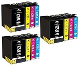 IC4CL75 互換インクカートリッジ エプソン用ICBK75ブラックx3・ICC75シアンx3・ICM75マゼンタx3・ICY75イエローx3(合計12本) 対応機種:PX-M740F PX-M740FC6 PX-M740FC7 PX-M740FC8 PX-M741F PX-M741FC6 PX-M741FC7 PX-M741FC8 PX-S740 PX-S740C7